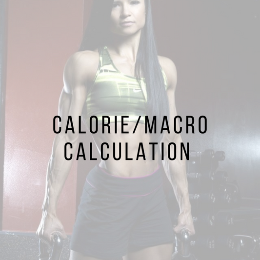 One Time Purchase: Calorie/Macro Calculation